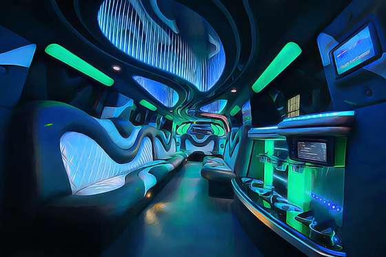 infinity wedding limo